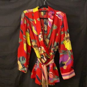 A double breasted jacket light weight 18 silky material